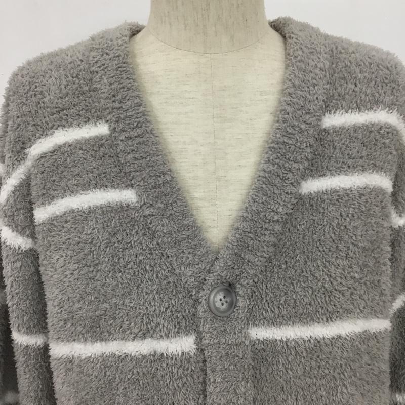ジェラートピケオム GELATO PIQUE HOMME ウェア ウェア PMNT225162 ルームウェア Vネックカーディガン ルームパンツ 靴下 ソックス ONE SIZE ボーダー柄 灰 / グレー / gray X 白 / ホワイト / white メンズ USED 古着 中古 10157339