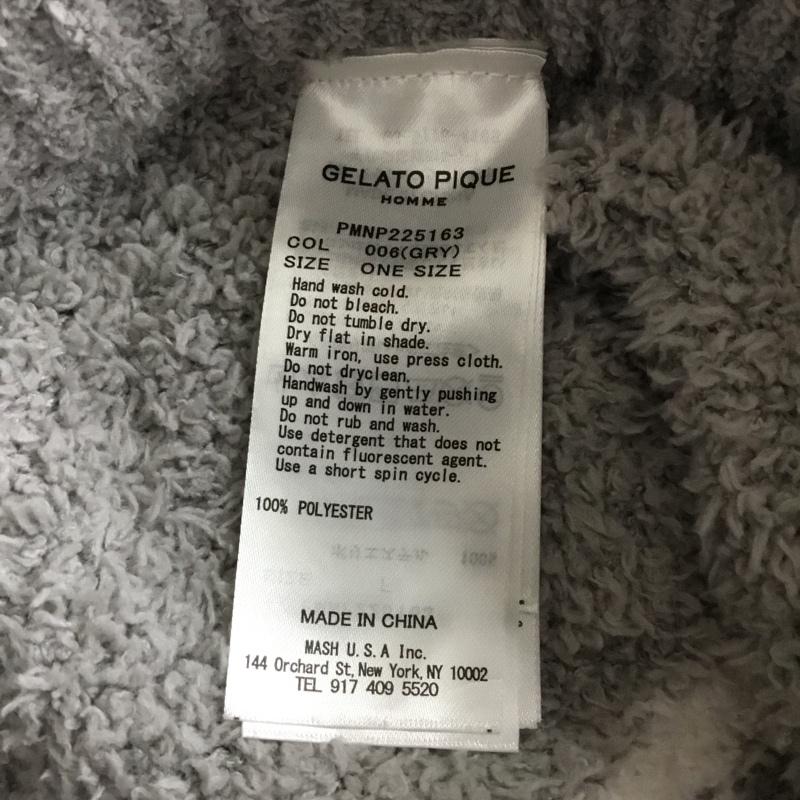 ジェラートピケオム GELATO PIQUE HOMME ウェア ウェア PMNT225162 ルームウェア Vネックカーディガン ルームパンツ 靴下 ソックス ONE SIZE ボーダー柄 灰 / グレー / gray X 白 / ホワイト / white メンズ USED 古着 中古 10157339
