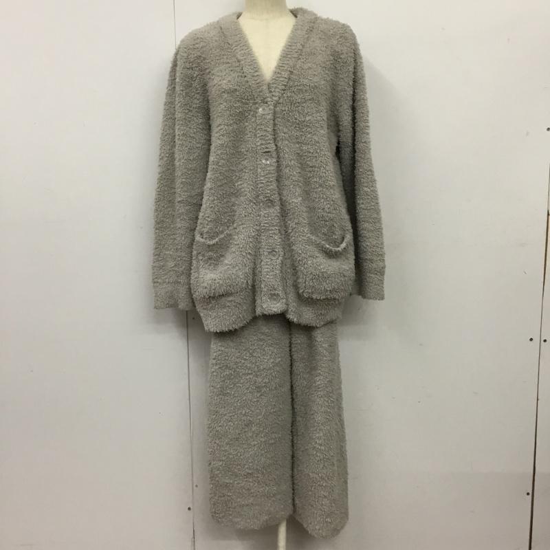 ジェラートピケ gelato pique ウェア ウェア PWNT211002 ルームウェア Vネックカーディガン ルームパンツ ONE SIZE ロゴ、文字 灰 / グレー / gray レディース USED 古着 中古 10157341