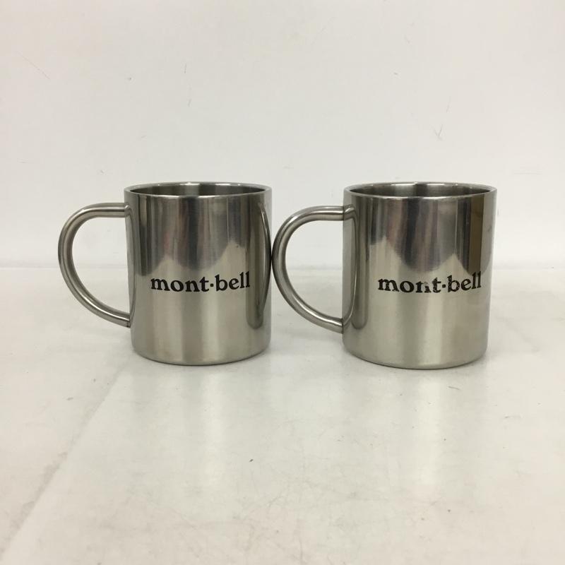 モンベル mont-bell ファッション小物 ファッション小物 ステンレスカップ 18-8ステンレス マグカップ 2個セット ロゴ、文字 銀 / シルバー / silver color メンズ USED 古着 中古 10157352