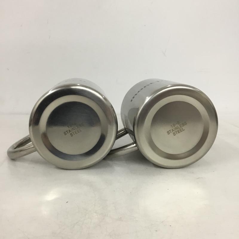 モンベル mont-bell ファッション小物 ファッション小物 ステンレスカップ 18-8ステンレス マグカップ 2個セット ロゴ、文字 銀 / シルバー / silver color メンズ USED 古着 中古 10157352