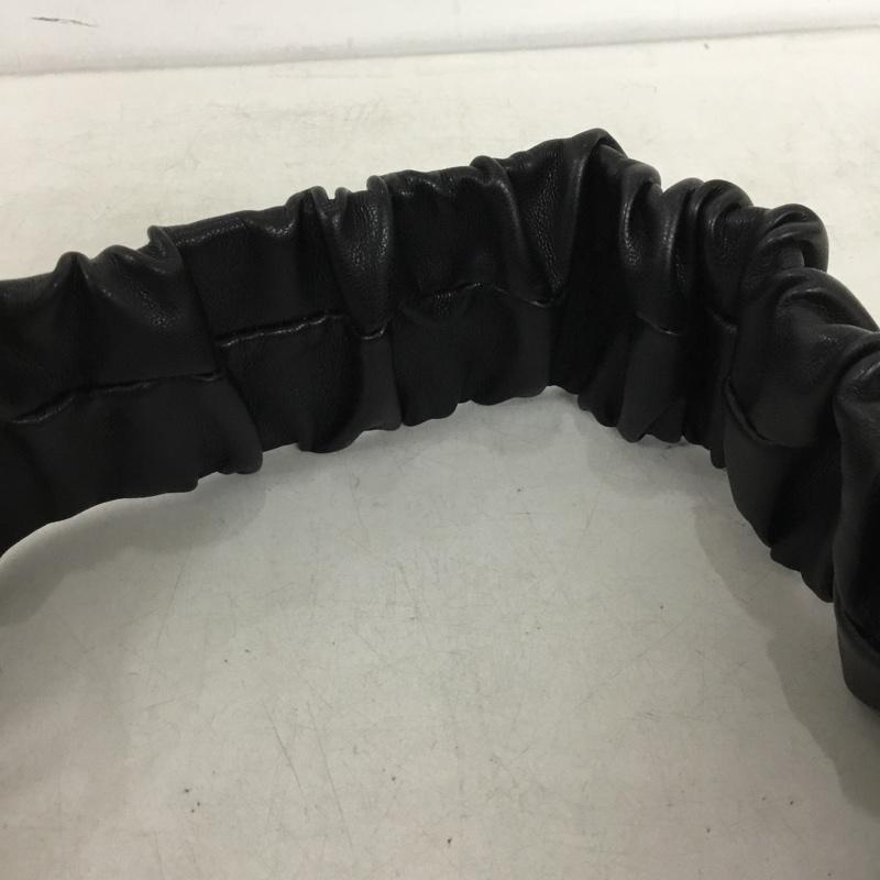 ジェイダ GYDA ベルト・バックル ベルト ギャザーベルト 無地 黒 / ブラック / black レディース USED 古着 中古 10157353