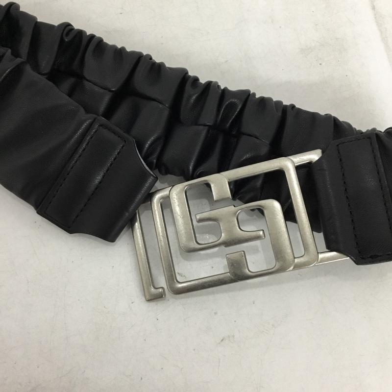 ジェイダ GYDA ベルト・バックル ベルト ギャザーベルト 無地 黒 / ブラック / black レディース USED 古着 中古 10157353