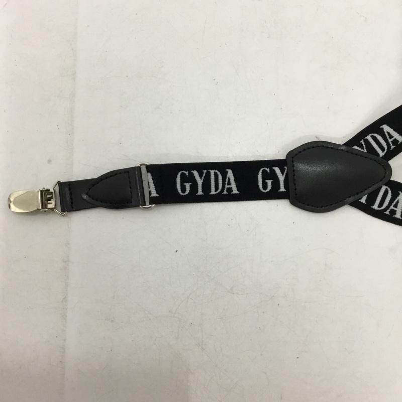 ジェイダ GYDA ファッション小物 サスペンダー ロゴ、文字 黒 / ブラック / black X 白 / ホワイト / white レディース USED 古着 中古 10157354