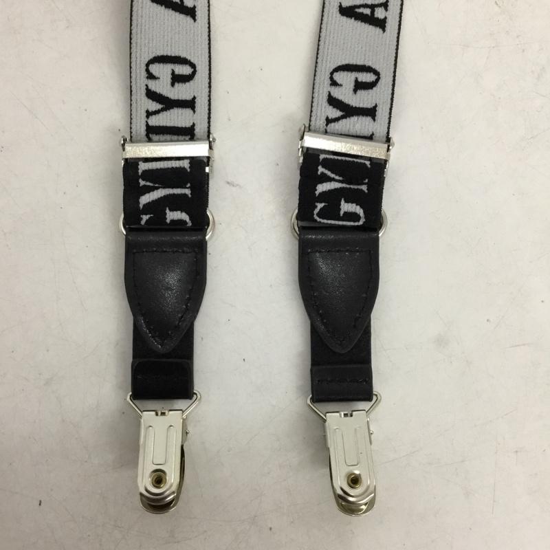 ジェイダ GYDA ファッション小物 サスペンダー ロゴ、文字 黒 / ブラック / black X 白 / ホワイト / white レディース USED 古着 中古 10157354