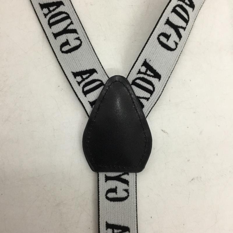 ジェイダ GYDA ファッション小物 サスペンダー ロゴ、文字 黒 / ブラック / black X 白 / ホワイト / white レディース USED 古着 中古 10157354