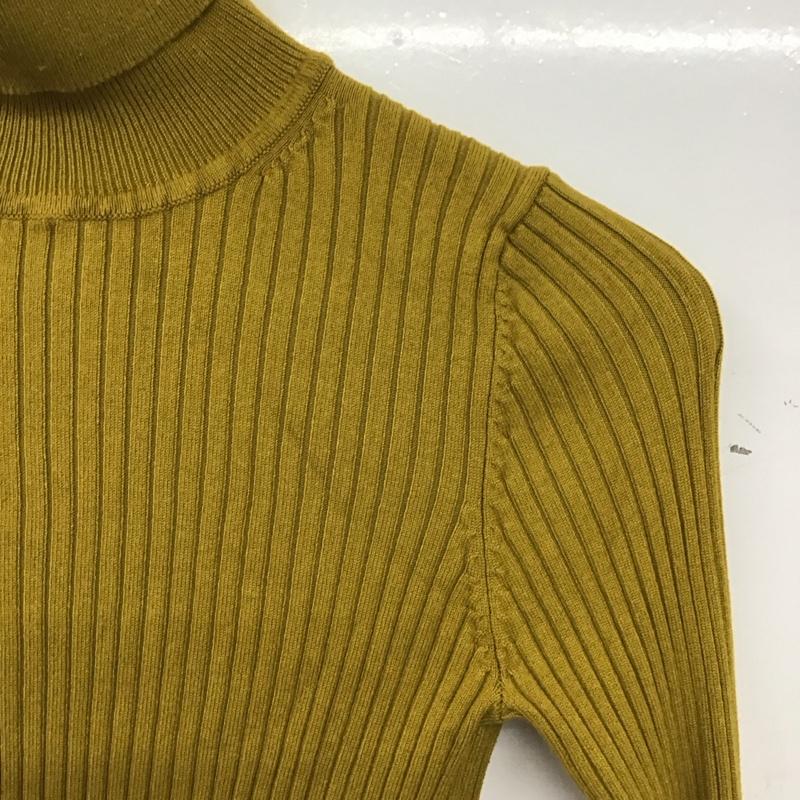 ザラ ZARA ニット、セーター 長袖 S 無地 マスタード / マスタード / レディース USED 古着 中古 10157356