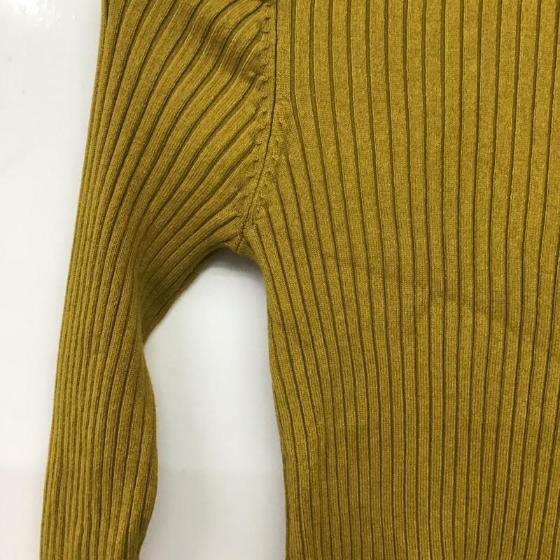 ザラ ZARA ニット、セーター 長袖 S 無地 マスタード / マスタード / レディース USED 古着 中古 10157356