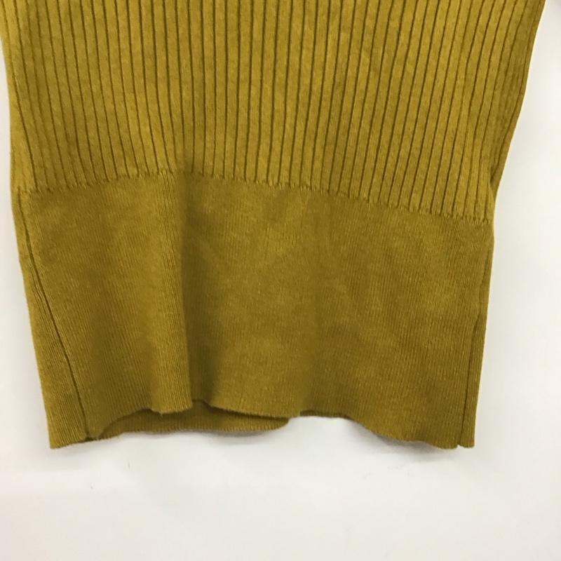 ザラ ZARA ニット、セーター 長袖 S 無地 マスタード / マスタード / レディース USED 古着 中古 10157356