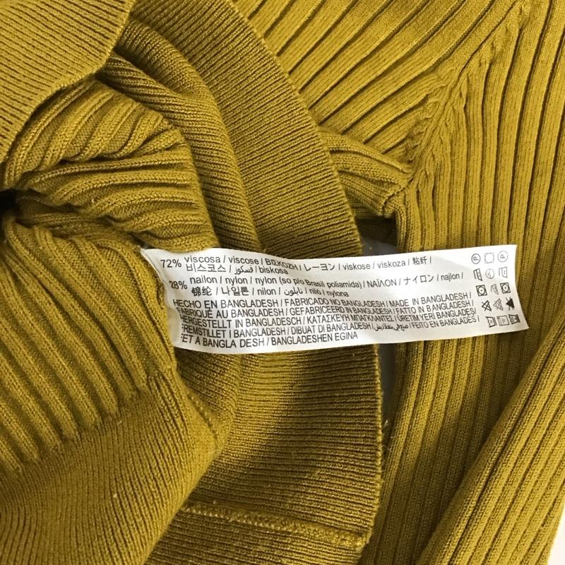 ザラ ZARA ニット、セーター 長袖 S 無地 マスタード / マスタード / レディース USED 古着 中古 10157356
