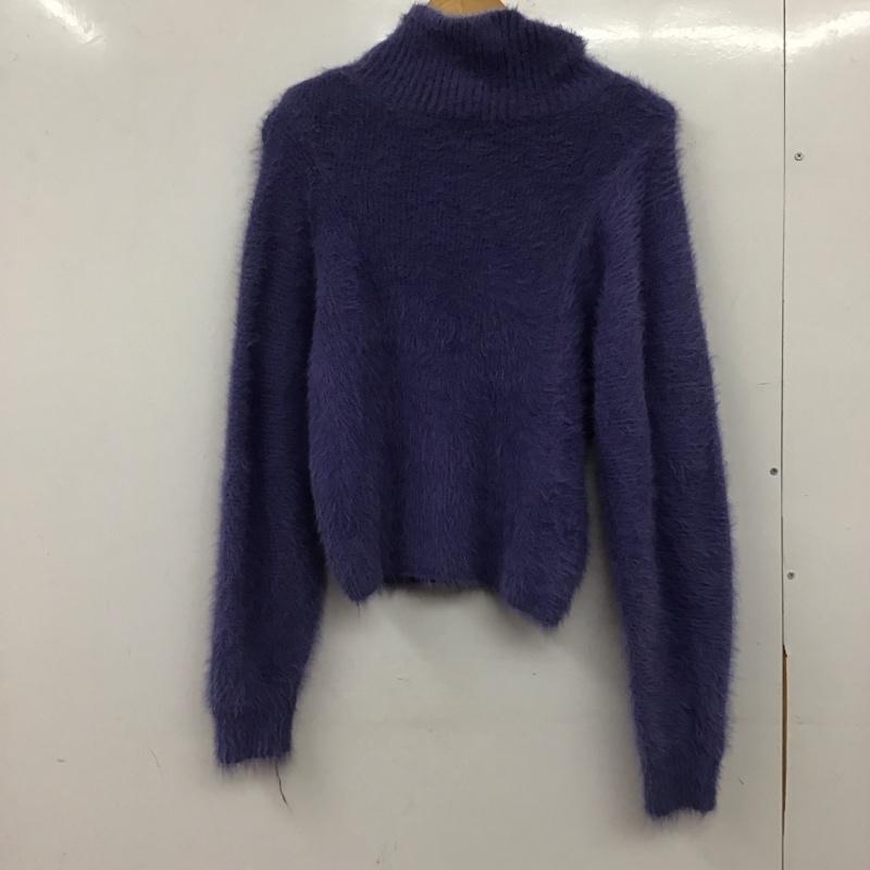 マウジー MOUSSY ニット、セーター 長袖 FREE 無地 紫 / パープル / purple レディース USED 古着 中古 10157357