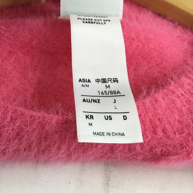 アディダス adidas ニット、セーター 長袖 L ロゴ、文字 桃 / ピンク / pink レディース USED 古着 中古 10157359