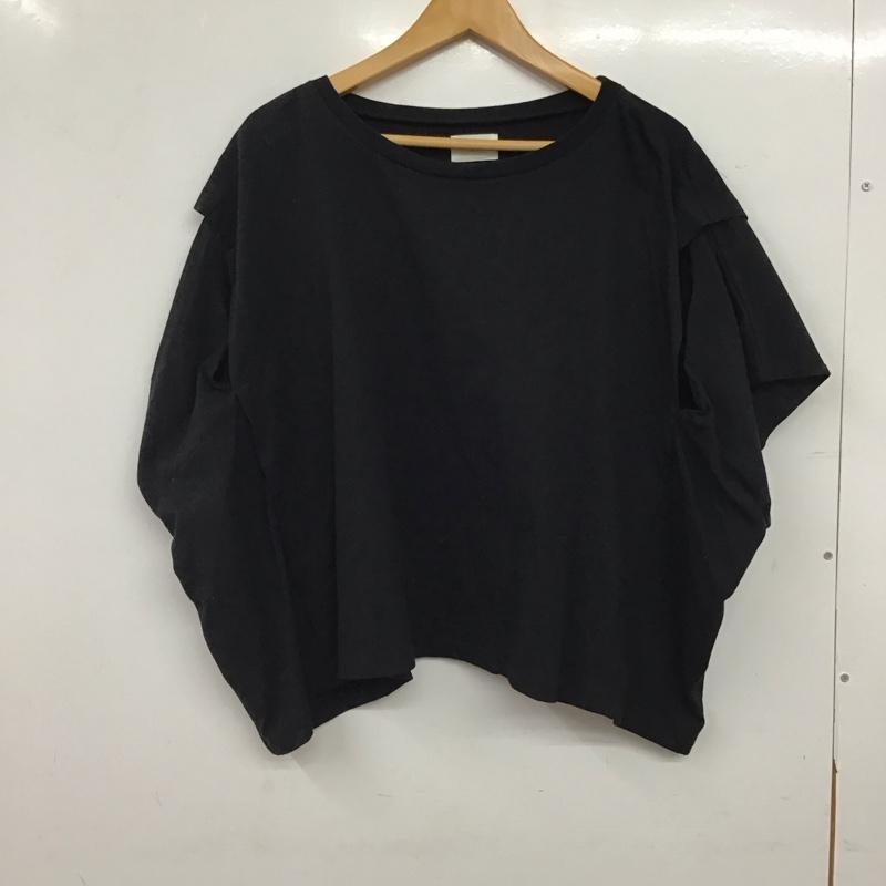 アングリッド Ungrid カットソー 半袖 FREE 無地 黒 / ブラック / black レディース USED 古着 中古 10157361