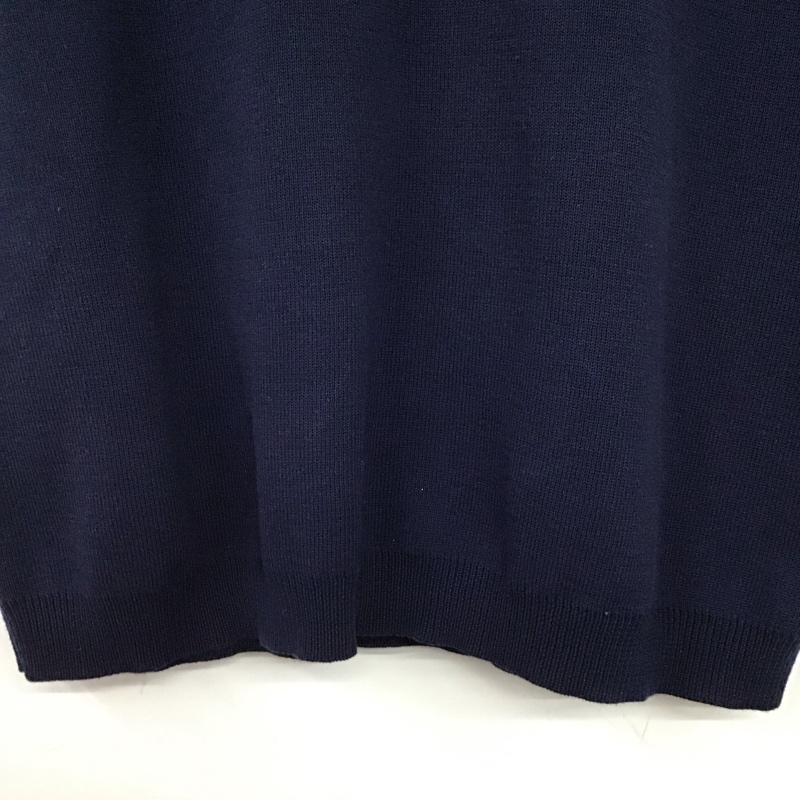 ザラ ZARA ポロシャツ 半袖 M 無地 紺 / ネイビー / navy レディース USED 古着 中古 10157362