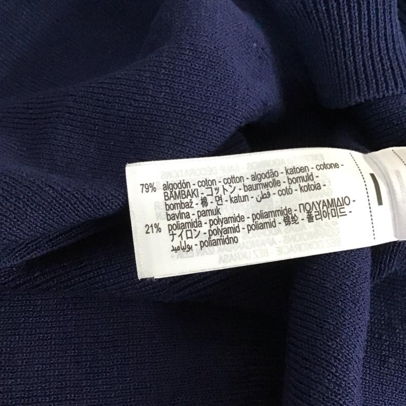 ザラ ZARA ポロシャツ 半袖 M 無地 紺 / ネイビー / navy レディース USED 古着 中古 10157362