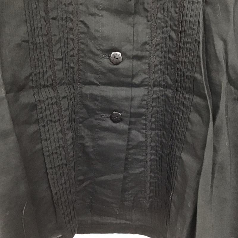 インゲボルグ INGEBORG シャツ、ブラウス 長袖 M 無地 黒 / ブラック / black レディース USED 古着 中古 10157363