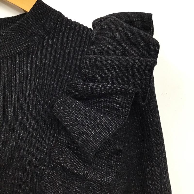 古着 USED ニット、セーター 長袖 M 無地 黒 / ブラック / black レディース USED 古着 中古 10157364