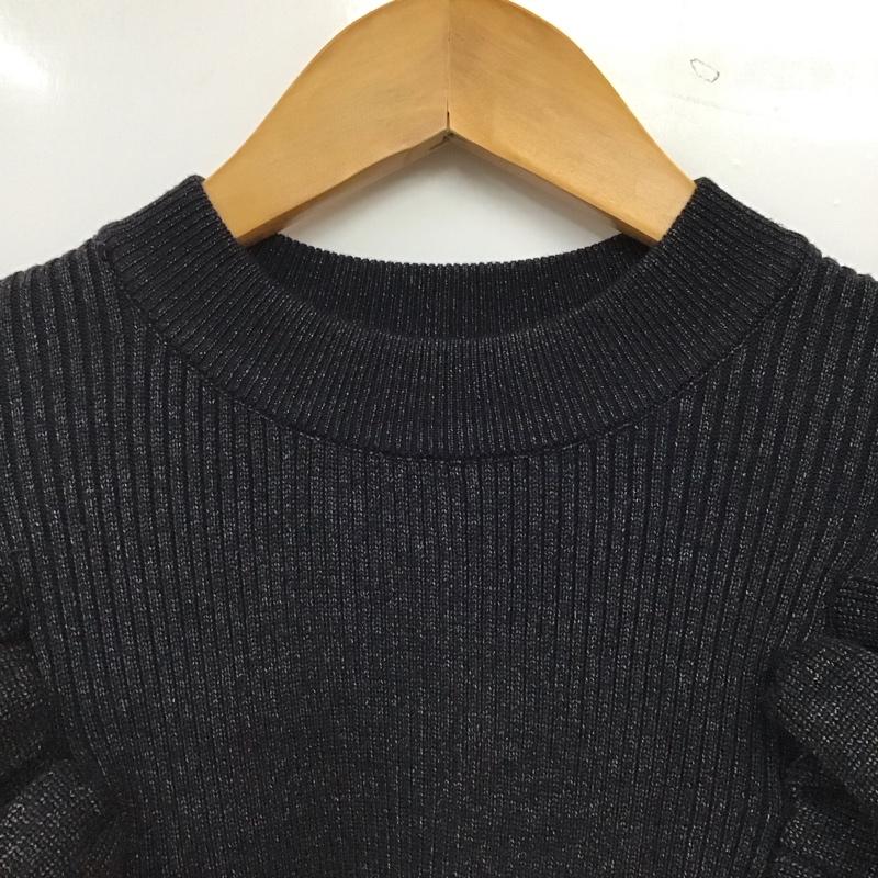 古着 USED ニット、セーター 長袖 M 無地 黒 / ブラック / black レディース USED 古着 中古 10157364