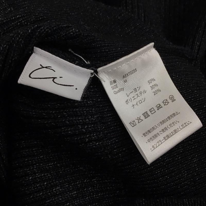 古着 USED ニット、セーター 長袖 M 無地 黒 / ブラック / black レディース USED 古着 中古 10157364
