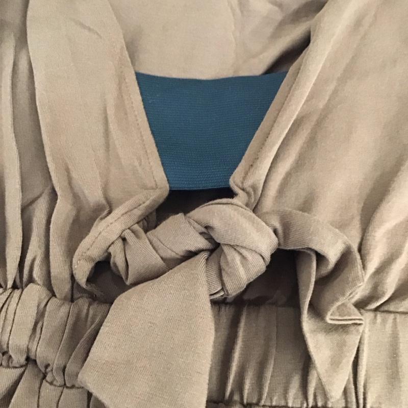 ムルーア MURUA カットソー 半袖 012042702301 ウエストバックリボントップス FREE 無地 茶 / ブラウン / brown レディース USED 古着 中古 10157366