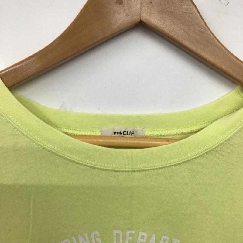 スタディオクリップ studio CLIP Tシャツ 半袖 FREE プリント 黄 / イエロー / yellow レディース USED 古着 中古 10157367