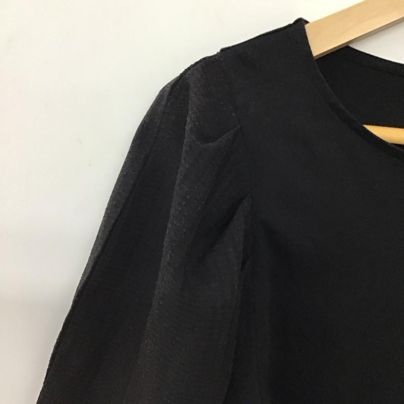 アデイインザライフ ユナイテッドアローズ A day in the life UNITED ARROWS カットソー 半袖 無地 黒 / ブラック / black レディース USED 古着 中古 10157371