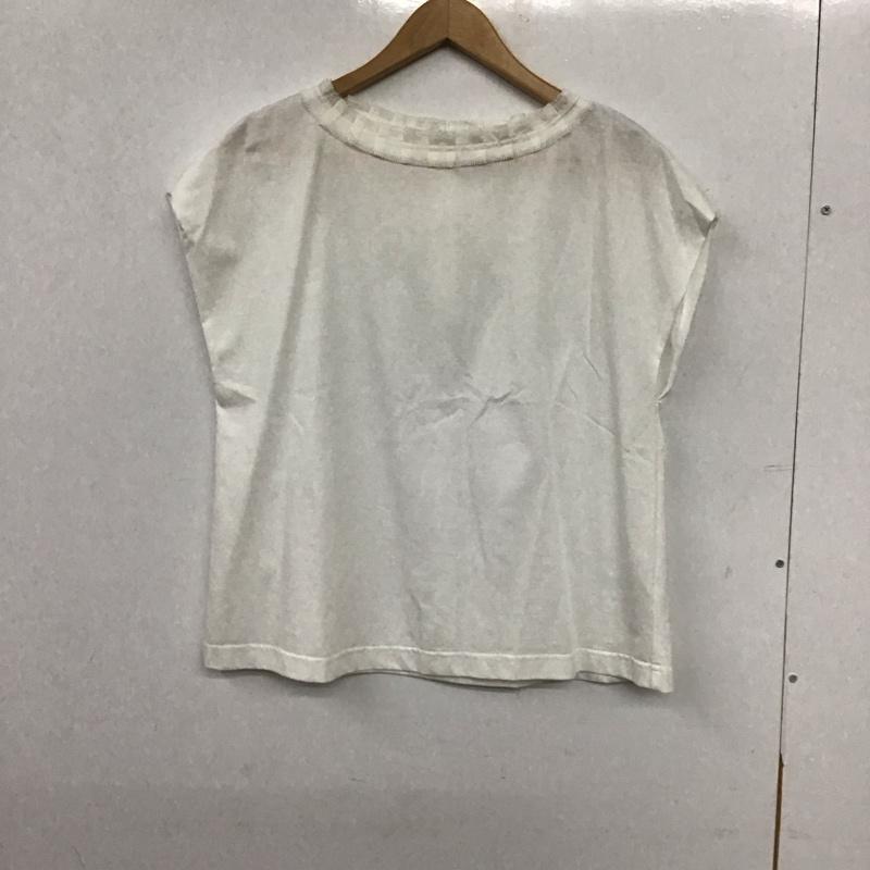 イネド INED カットソー 半袖 無地 白 / ホワイト / white レディース USED 古着 中古 10157372