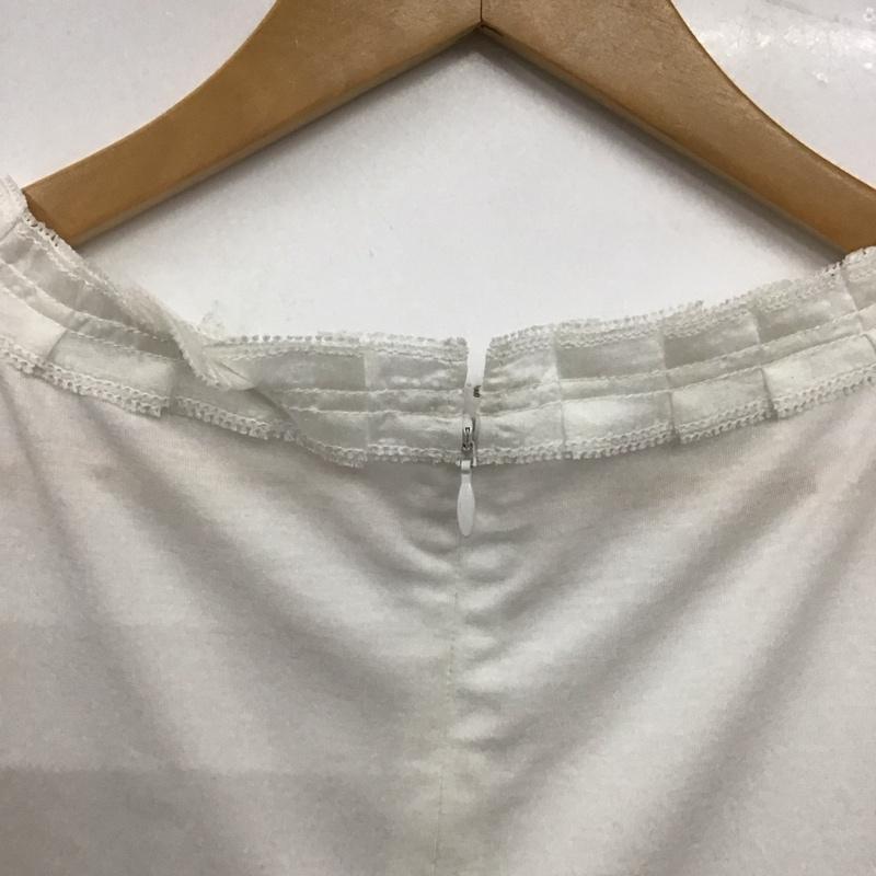 イネド INED カットソー 半袖 無地 白 / ホワイト / white レディース USED 古着 中古 10157372