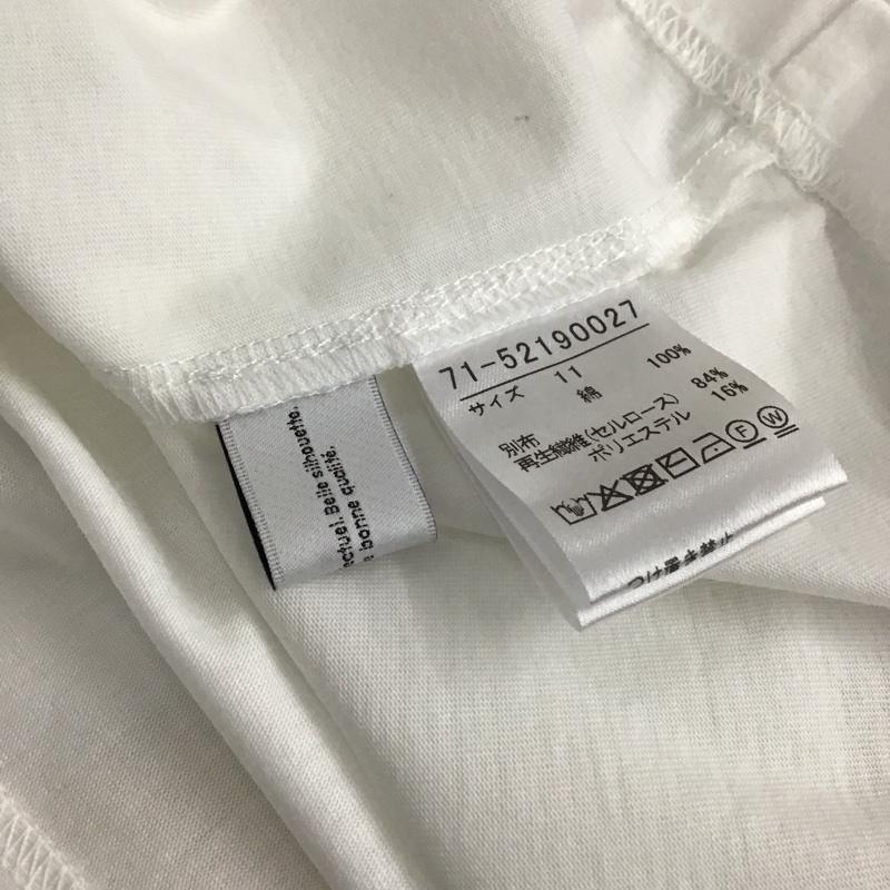 イネド INED カットソー 半袖 無地 白 / ホワイト / white レディース USED 古着 中古 10157372