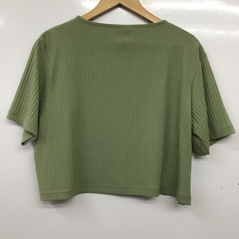 ナイキ NIKE カットソー 半袖 L 無地 カーキ / カーキ / khaki レディース USED 古着 中古 10157378