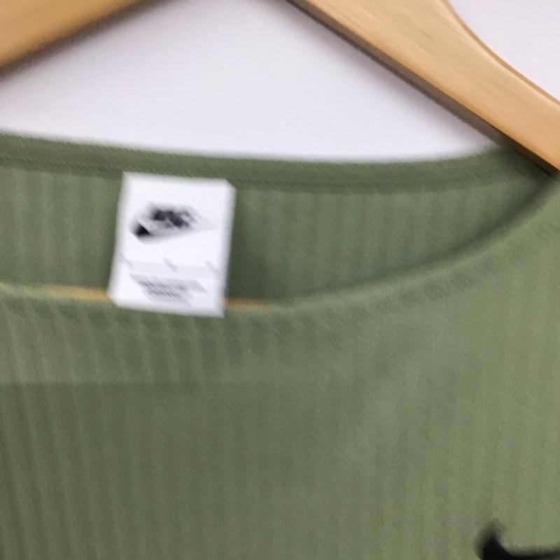 ナイキ NIKE カットソー 半袖 L 無地 カーキ / カーキ / khaki レディース USED 古着 中古 10157378