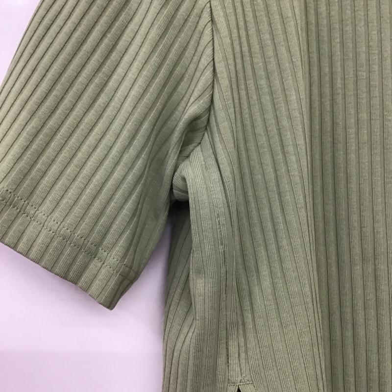 ナイキ NIKE カットソー 半袖 L 無地 カーキ / カーキ / khaki レディース USED 古着 中古 10157378