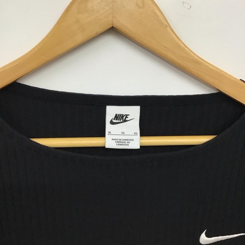 ナイキ NIKE カットソー 半袖 XL 無地 黒 / ブラック / black レディース USED 古着 中古 10157379