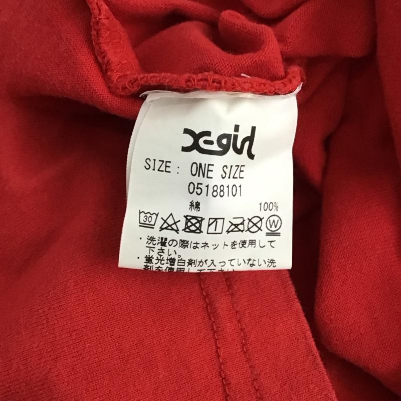 エックスガール X-girl Tシャツ 半袖 ONE SIZE プリント 赤 / レッド / red レディース USED 古着 中古 10157382