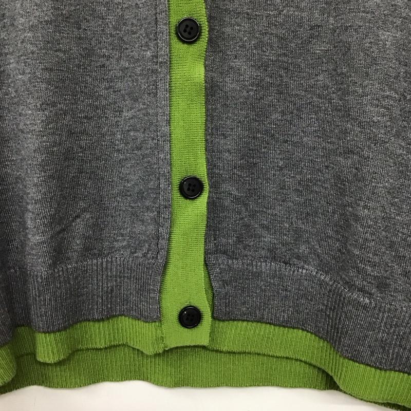 ザラ ZARA カーディガン 長袖 L 無地 灰 / グレー / gray レディース USED 古着 中古 10157383