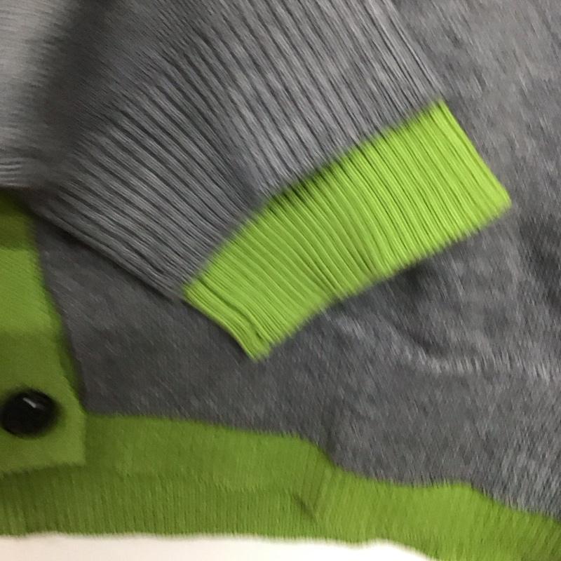 ザラ ZARA カーディガン 長袖 L 無地 灰 / グレー / gray レディース USED 古着 中古 10157383