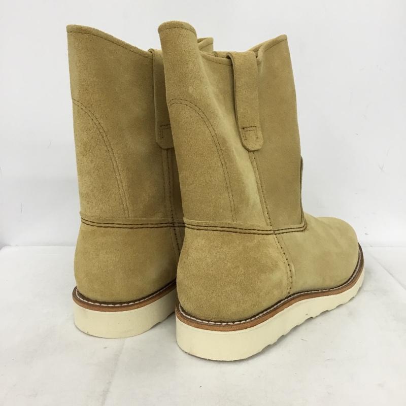 レッドウィング RED WING ブーツ 一般 8168 9-inch Pecos ペコスブーツ 8.5E 箱有 US：8.5 無地 ベージュ / ベージュ / beige メンズ USED 古着 中古 10157387
