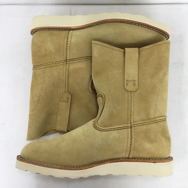 レッドウィング RED WING ブーツ 一般 8168 9-inch Pecos ペコスブーツ 8.5E 箱有 US：8.5 無地 ベージュ / ベージュ / beige メンズ USED 古着 中古 10157387