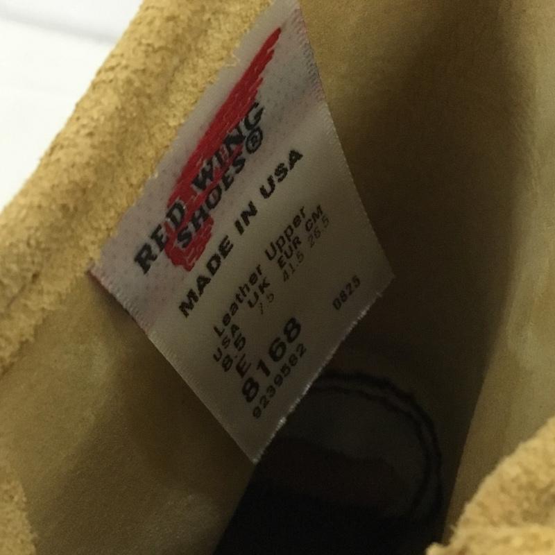 レッドウィング RED WING ブーツ 一般 8168 9-inch Pecos ペコスブーツ 8.5E 箱有 US：8.5 無地 ベージュ / ベージュ / beige メンズ USED 古着 中古 10157387
