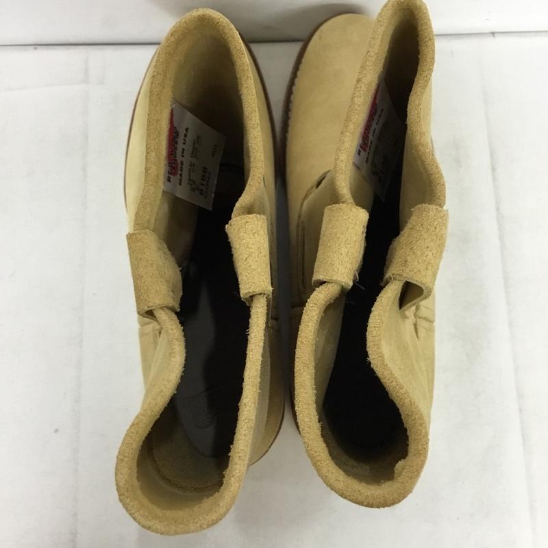 レッドウィング RED WING ブーツ 一般 8168 9-inch Pecos ペコスブーツ 8.5E 箱有 US：8.5 無地 ベージュ / ベージュ / beige メンズ USED 古着 中古 10157387