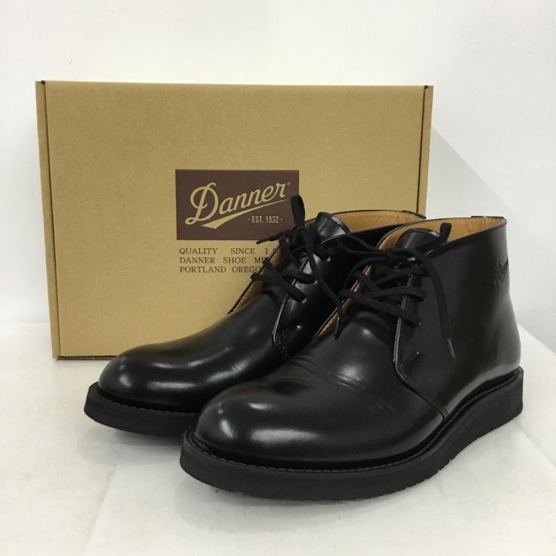 ダナー Danner ブーツ ショートブーツ D214302 POSTMAN BOOTS ポストマンブーツ 8.5 26.5cm 箱有 US：8.5 ロゴ、文字 黒 / ブラック / black メンズ USED 古着 中古 10157388