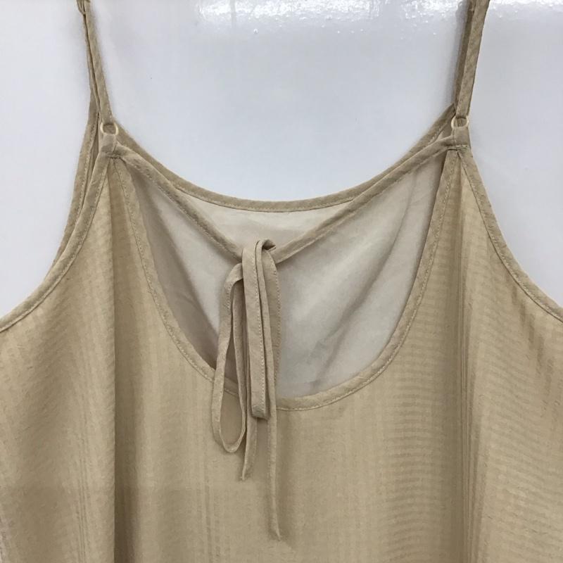 アルシーヴ archives ワンピース ロングスカート キャミワンピース フレアスカート ノースリーブワンピース M ストライプ ベージュ / ベージュ / beige レディース USED 古着 中古 10157391