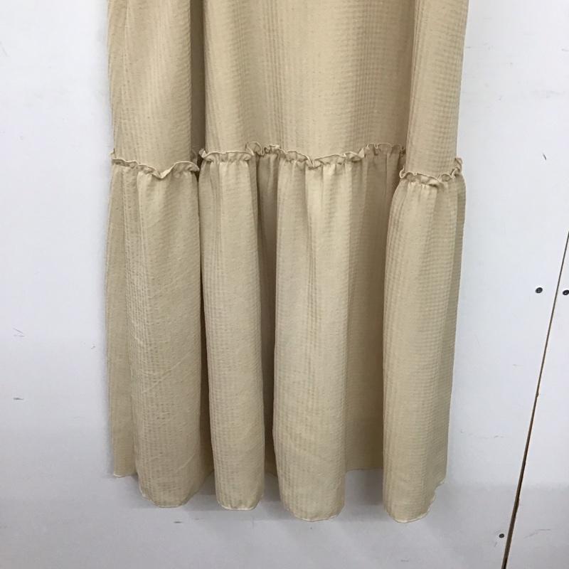 アルシーヴ archives ワンピース ロングスカート キャミワンピース フレアスカート ノースリーブワンピース M ストライプ ベージュ / ベージュ / beige レディース USED 古着 中古 10157391