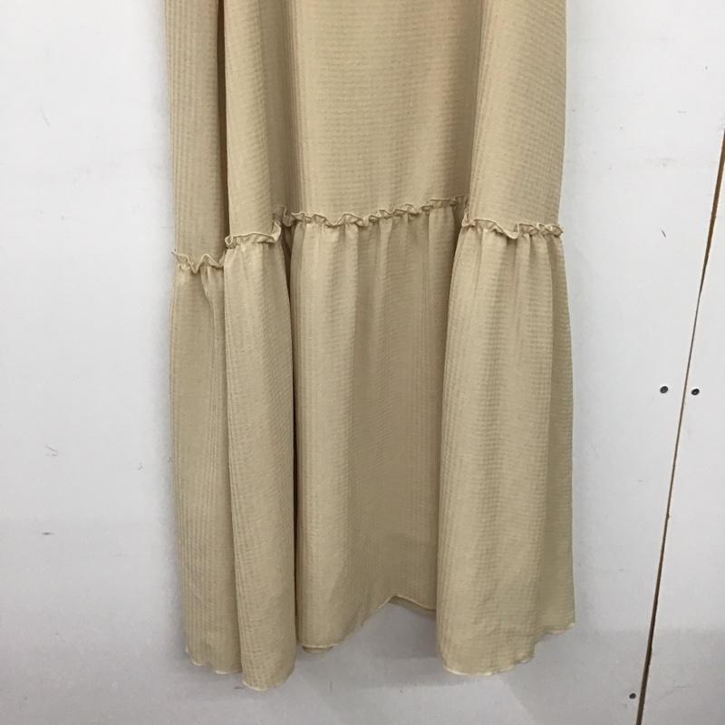 アルシーヴ archives ワンピース ロングスカート キャミワンピース フレアスカート ノースリーブワンピース M ストライプ ベージュ / ベージュ / beige レディース USED 古着 中古 10157391