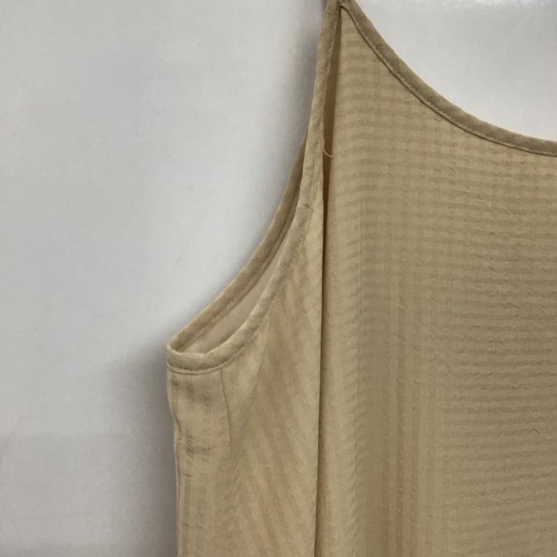 アルシーヴ archives ワンピース ロングスカート キャミワンピース フレアスカート ノースリーブワンピース M ストライプ ベージュ / ベージュ / beige レディース USED 古着 中古 10157391