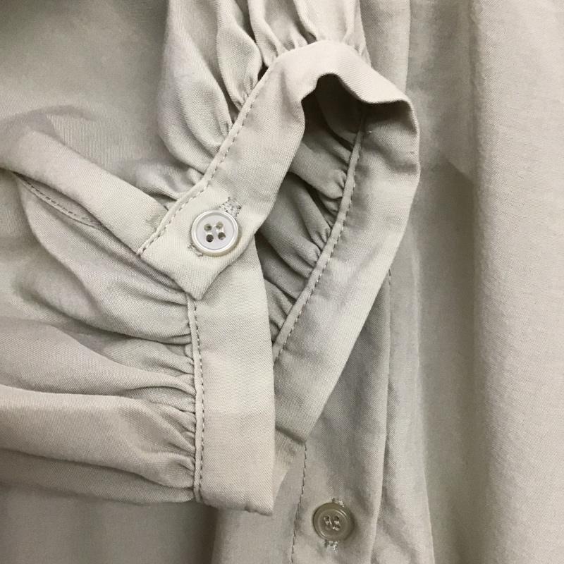 アズールバイマウジー AZUL BY MOUSSY ワンピース ロングスカート 半袖シャツワンピース ロングワンピース ノーカラー M 無地 カーキ / カーキ / khaki レディース USED 古着 中古 10157399