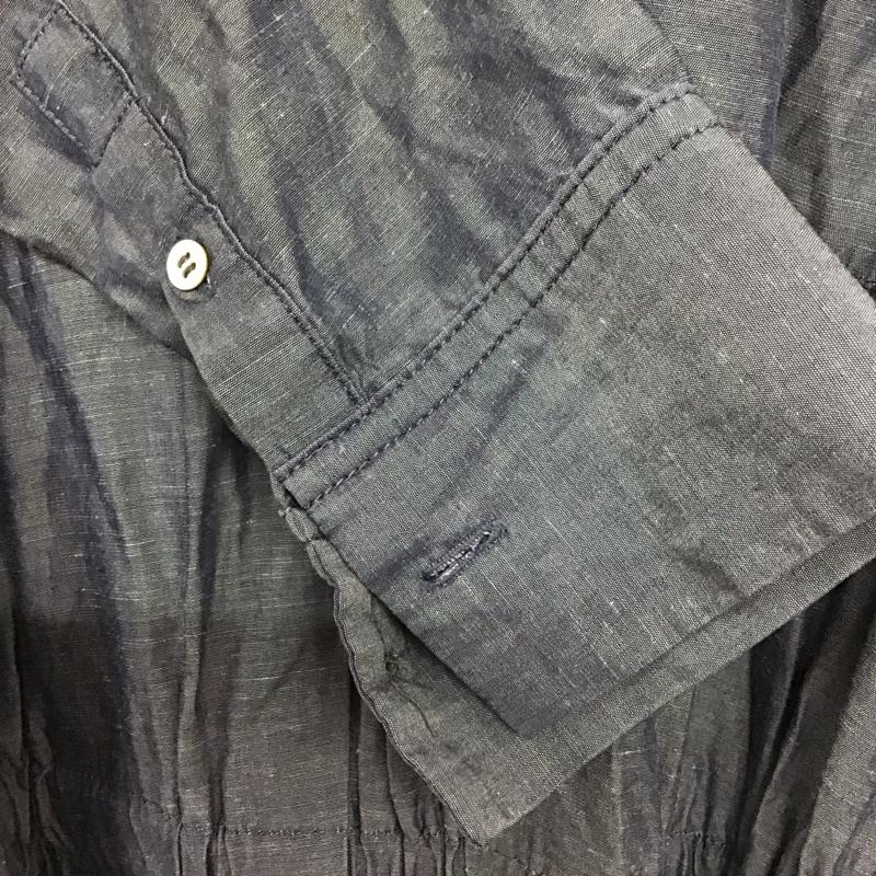 ユナイテッドアローズグリーンレーベルリラクシング UNITED ARROWS green label relaxing ワンピース ロングスカート 長袖シャツワンピース フロントボタン ロングワンピース 36 無地 インディゴ / インディゴ / Indigo レディース USED 古着 中古 10157401