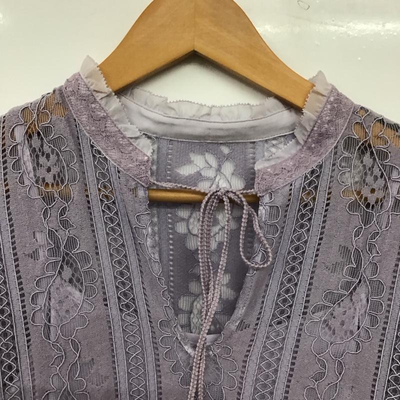 ジルスチュアート JILLSTUART ワンピース ロングスカート 長袖ロングワンピース フレアスカート 2  紫 / パープル / purple レディース USED 古着 中古 10157405