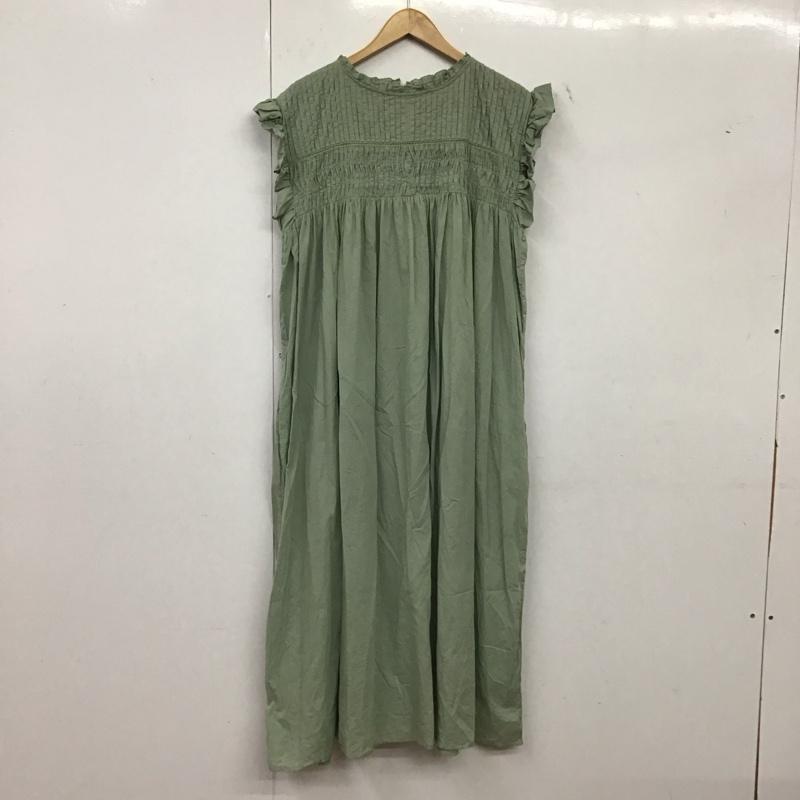 フリークスストア FREAK S STORE ワンピース ロングスカート ロングワンピース ノースリーブワンピース フレアスカート S 無地 カーキ / カーキ / khaki レディース USED 古着 中古 10157407