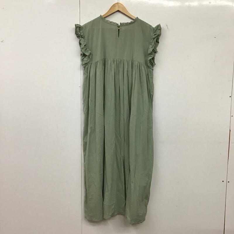 フリークスストア FREAK S STORE ワンピース ロングスカート ロングワンピース ノースリーブワンピース フレアスカート S 無地 カーキ / カーキ / khaki レディース USED 古着 中古 10157407